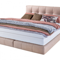 Sustainably produced Suavis box-spring bed from ADA. Mindful Living