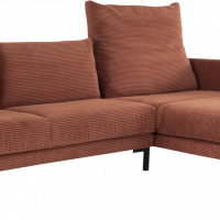 Couch VALENTINO in rostbraun und Cord von ADA Möbel