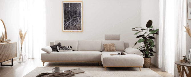 Wohnlandschaft Tivoli mit beigem Stoff