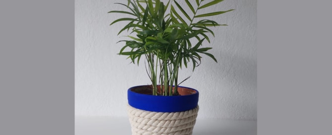 DIY Kordel Blumentopf