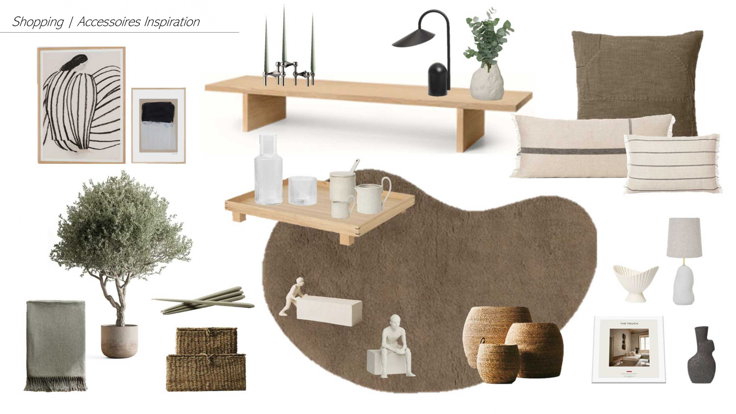 Moodboard mit Accessoires