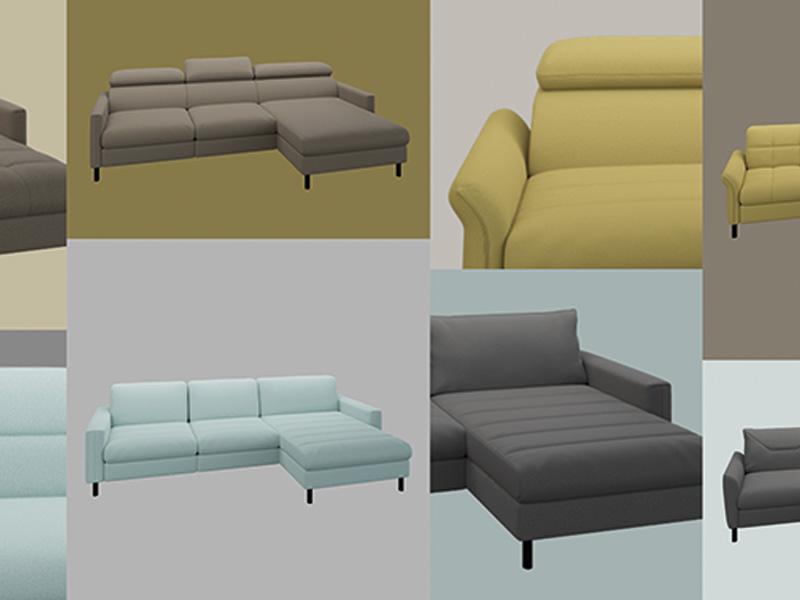 Sofa PLURA von ADA mit vielen Kominationsmöglichkeiten